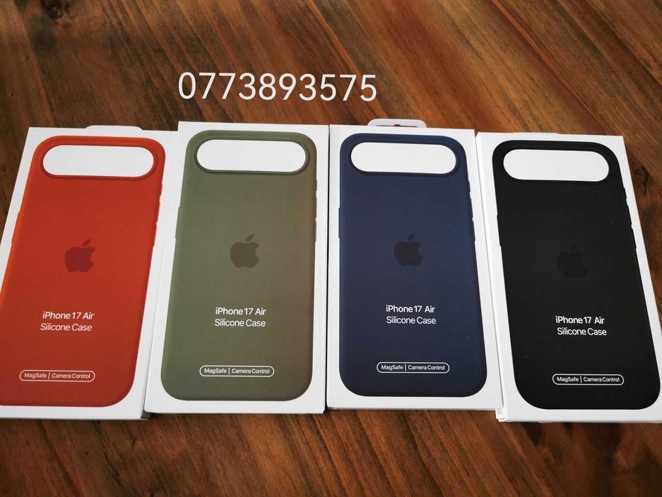 Husa protectie silicon cu cip si Magsafe pt Apple Iphone 17 Air