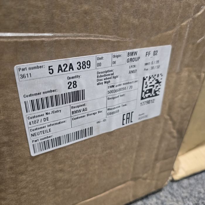 Оригинални НОВИ джанти за БМВ 21 цола Х5 Х6 Х7 сп.пакет Night Gold