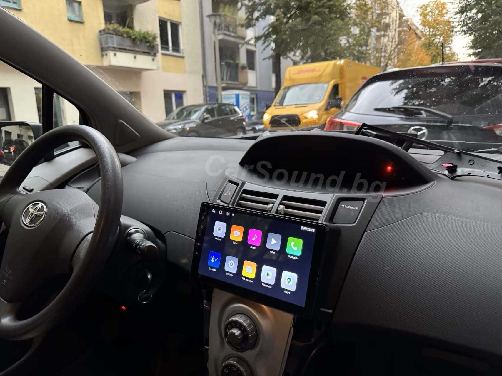 Toyota Yaris - 9" Android 14 Мултимедия Тойота Ярис Навигация Андроид