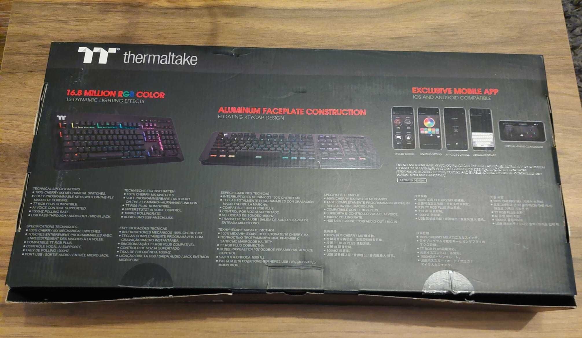 Tastatura mecanica Thermaltake lvl 20 GTcherry mx silver