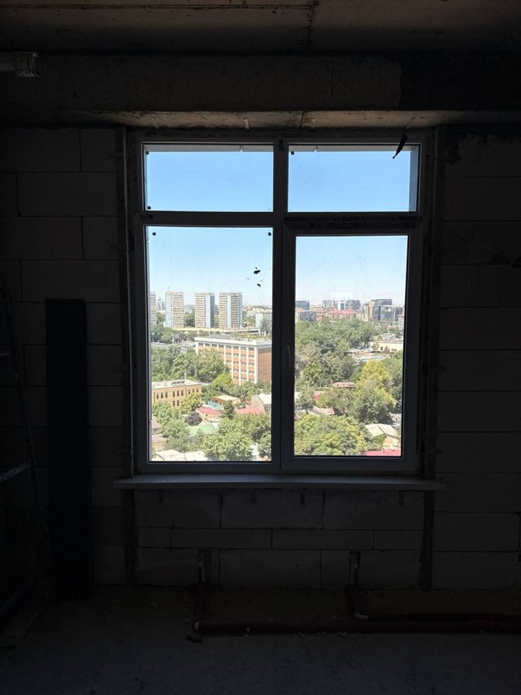 Пластиковые стекло пакеты и дверь, б/у