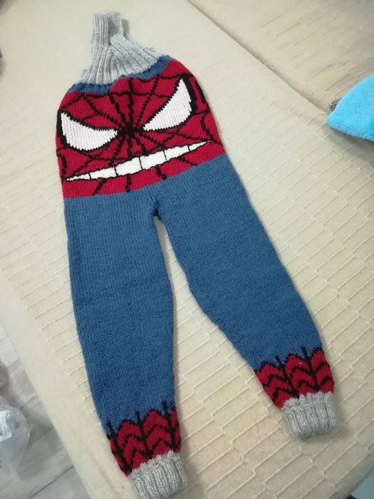 Гащеризон със Спайдърмен ръчно плетен