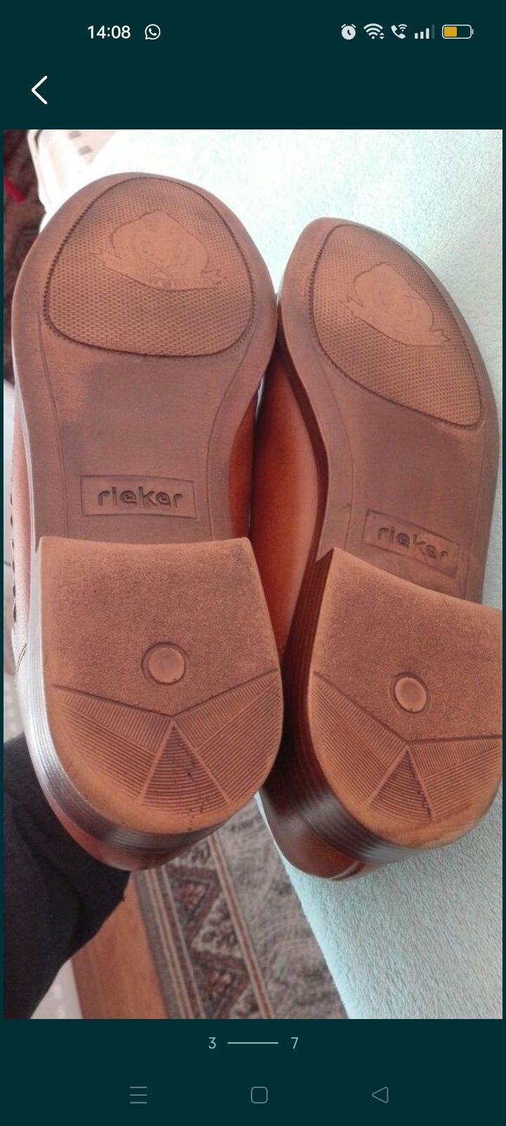Pantofi bărbați Rieker nr 45 piele