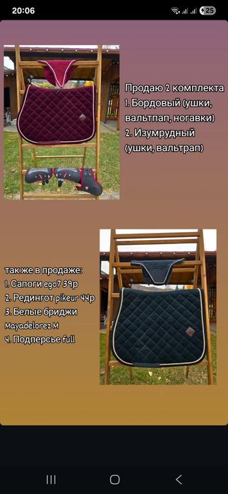 Конная амуниция, экипировка