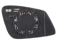 Geam oglinda exterioara cu suport fixare Bmw Seria 1 (F20), 05.2015-; Seria 1 (F20), 08.2011-06.2015; Seria 2 (F22), 03.2014-; Seria 3/3 Gt (F30/31/34/35), 01.2012-, Dreapta, incalzita; geam convex; cromat
