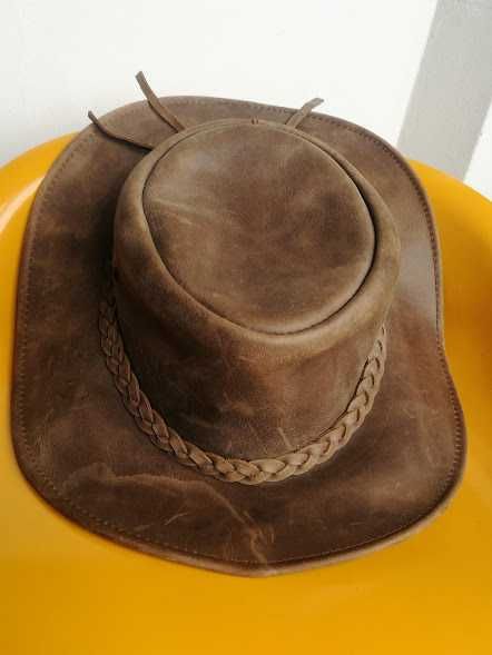 каубойска шапка дебела естествена кожа