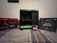 Геймърски компютър + монитор 144hz + мишка + клавиатура + пад