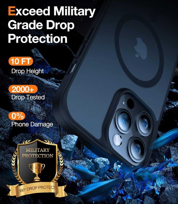Husa magnetica MATEPROX pentru iPhone 14 6.1,compatibila MagSafe