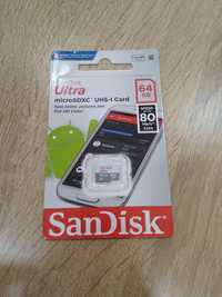 MicroSD 64 Гб, SanDisk, 10 версия асартмент флешки