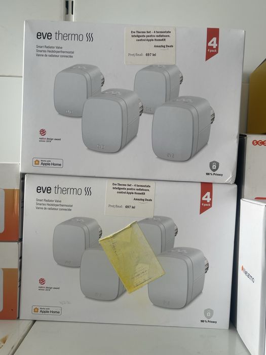 Termostate inteligente pentru radiatoare/calorifere Eve Thermo