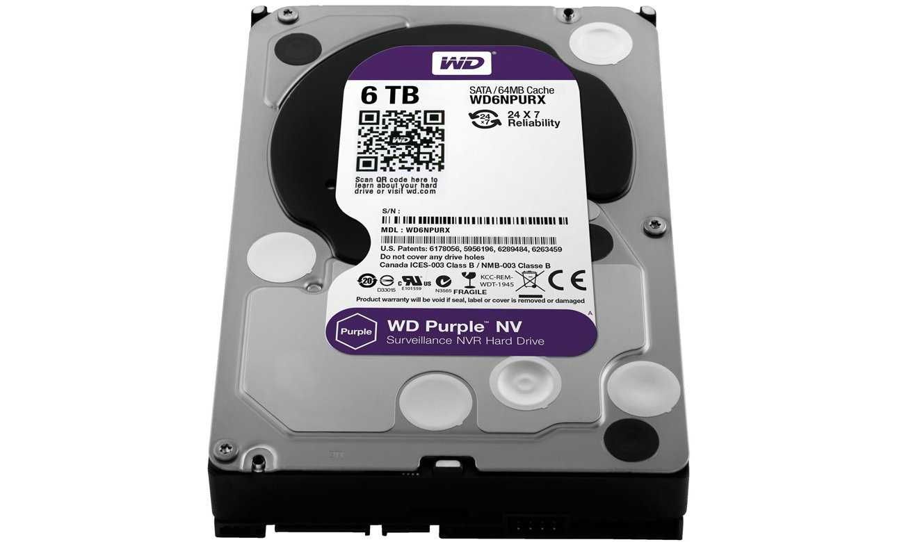 HDD. Жёсткий диск. 6 TB WD Purple