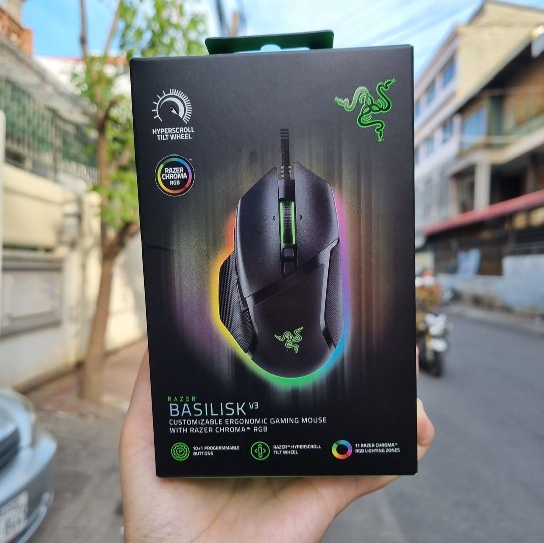 Топ! RAZER Basilisk V3 RGB  Проводная мышка/мышь (DPI 26K)