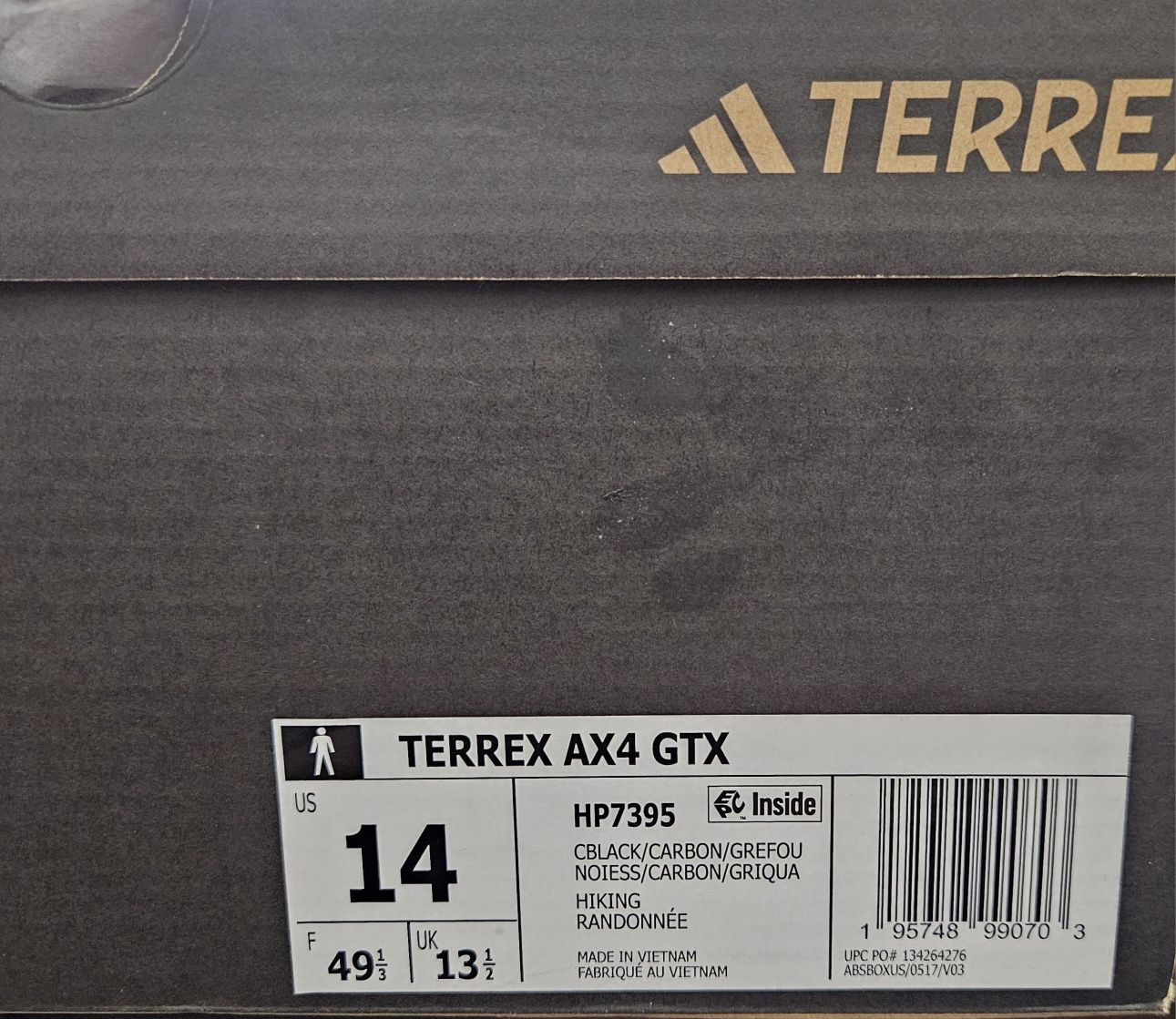 Продам ADIDAS  TERREX оригинал  размер 48.  На размер стопы 30.5 см