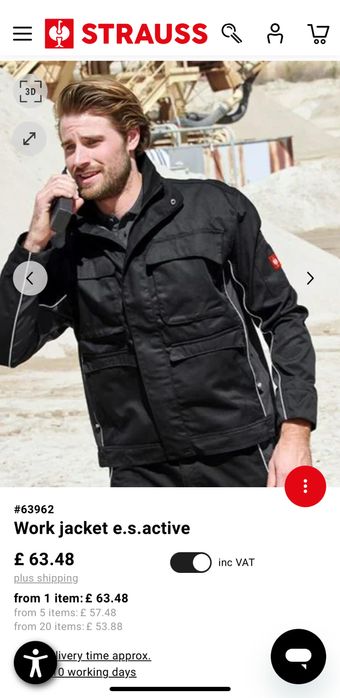 Мъжко! Чисто нова оригинална куртка Engelbert Strauss active