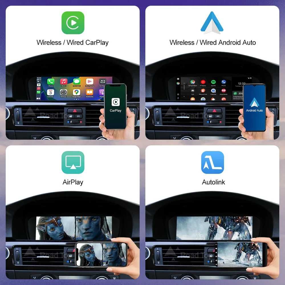 Дисплей за BMW E60/E90 CIC System 8.8" с безжичен CarPlay/Android Auto
