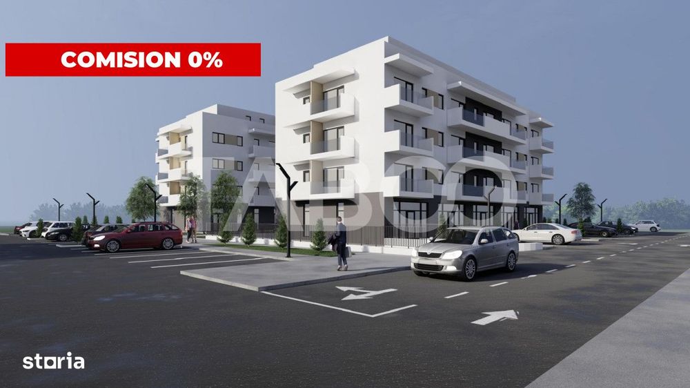 Apartament 3 camere 2 bai 69 mpu balcon 17 mp zona Terezian Sibiu