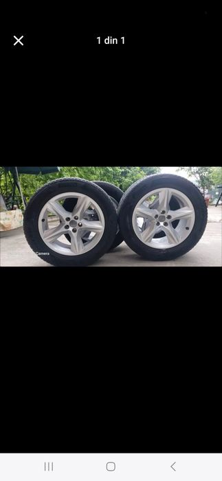 Vand jante originale Audi 255/55/19 cu cauciucuri aproape noi