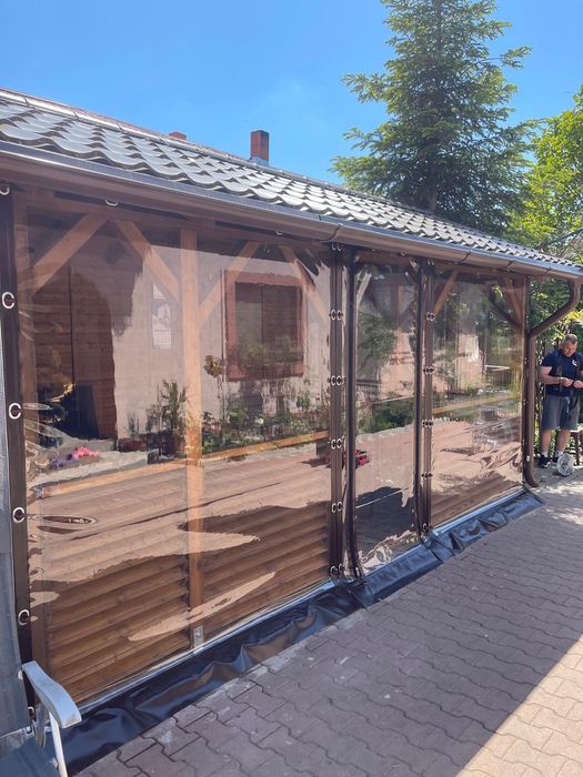 Închideri terase,foișoare cu folie transparentă profesională Cristal.
