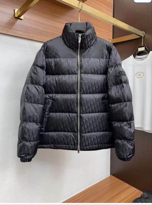 Geacă Dior puffer bărbați M – iarnă, monogram negru, model premium