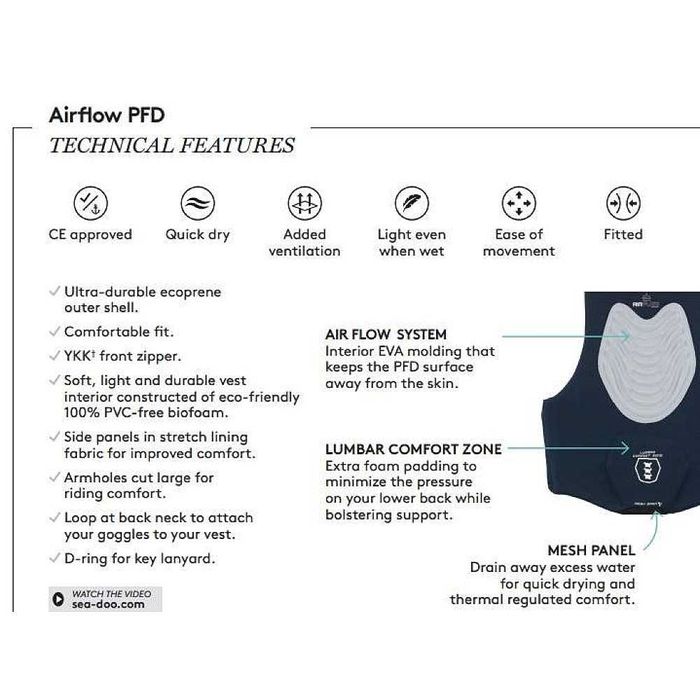 Promotie vesta salvare femei Sea-Doo Airflow marime M 2859410639