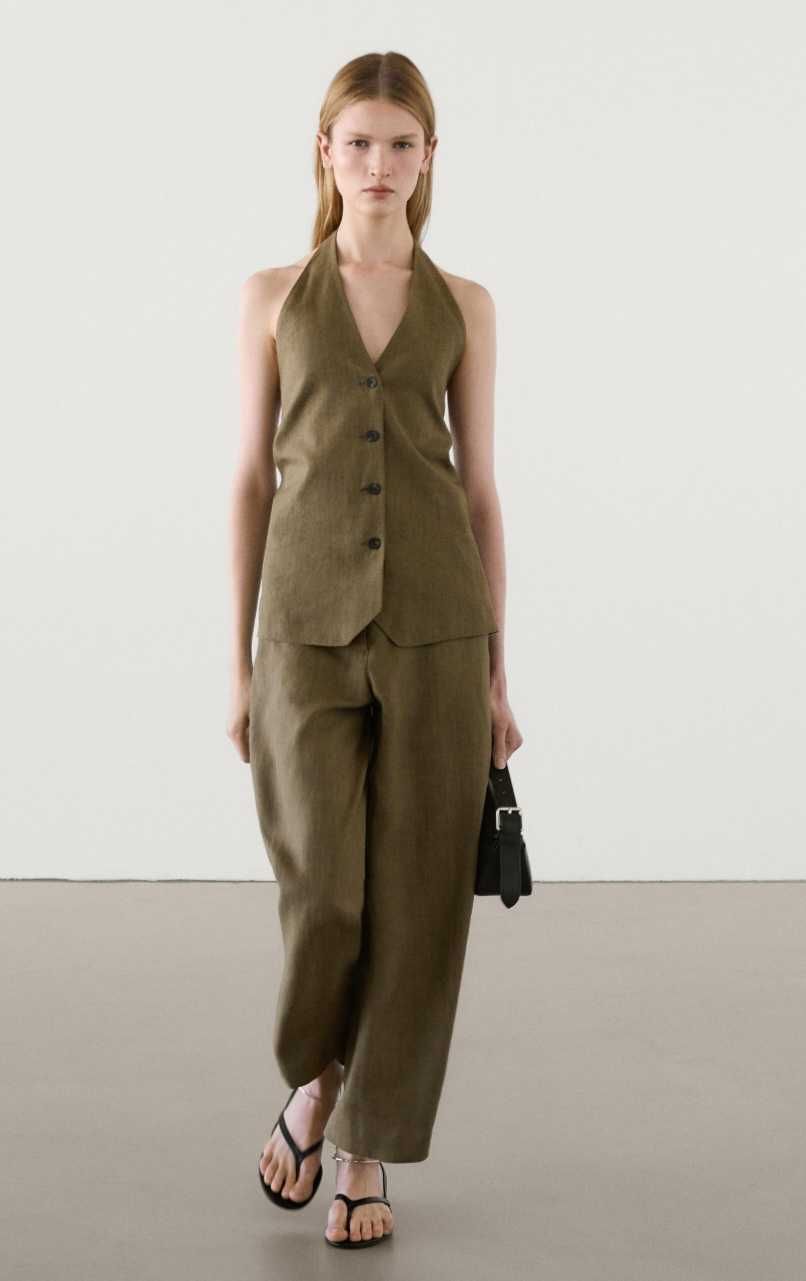 Ленен елек Massimo Dutti