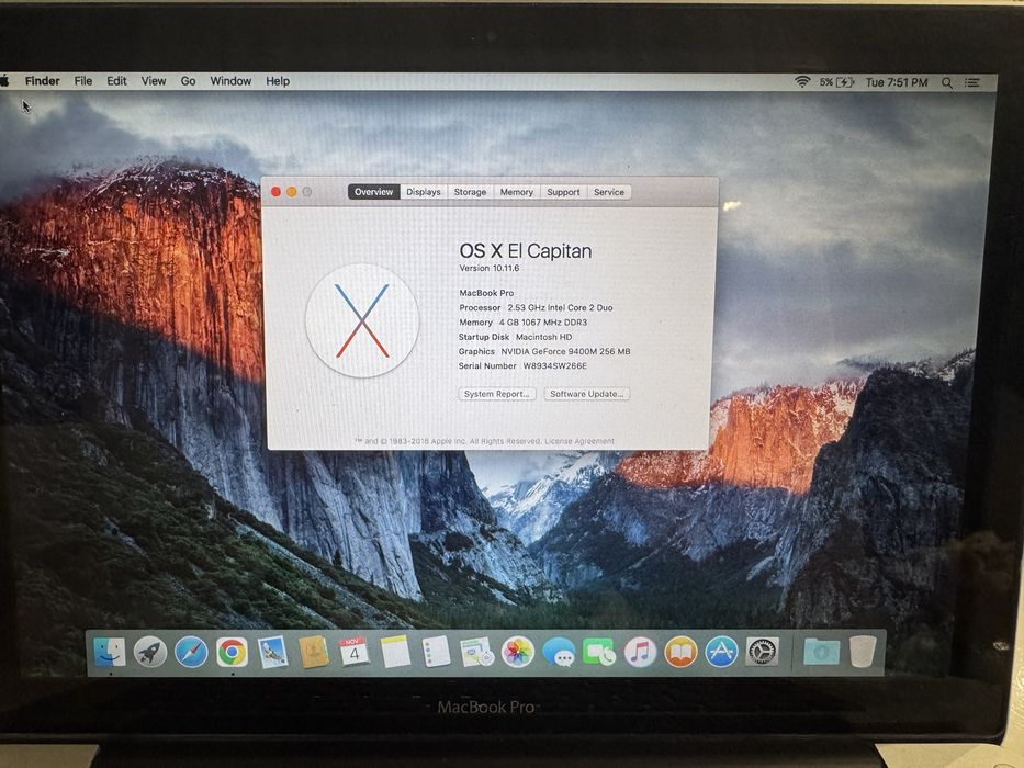 Apple Macbook pro A1278 13”