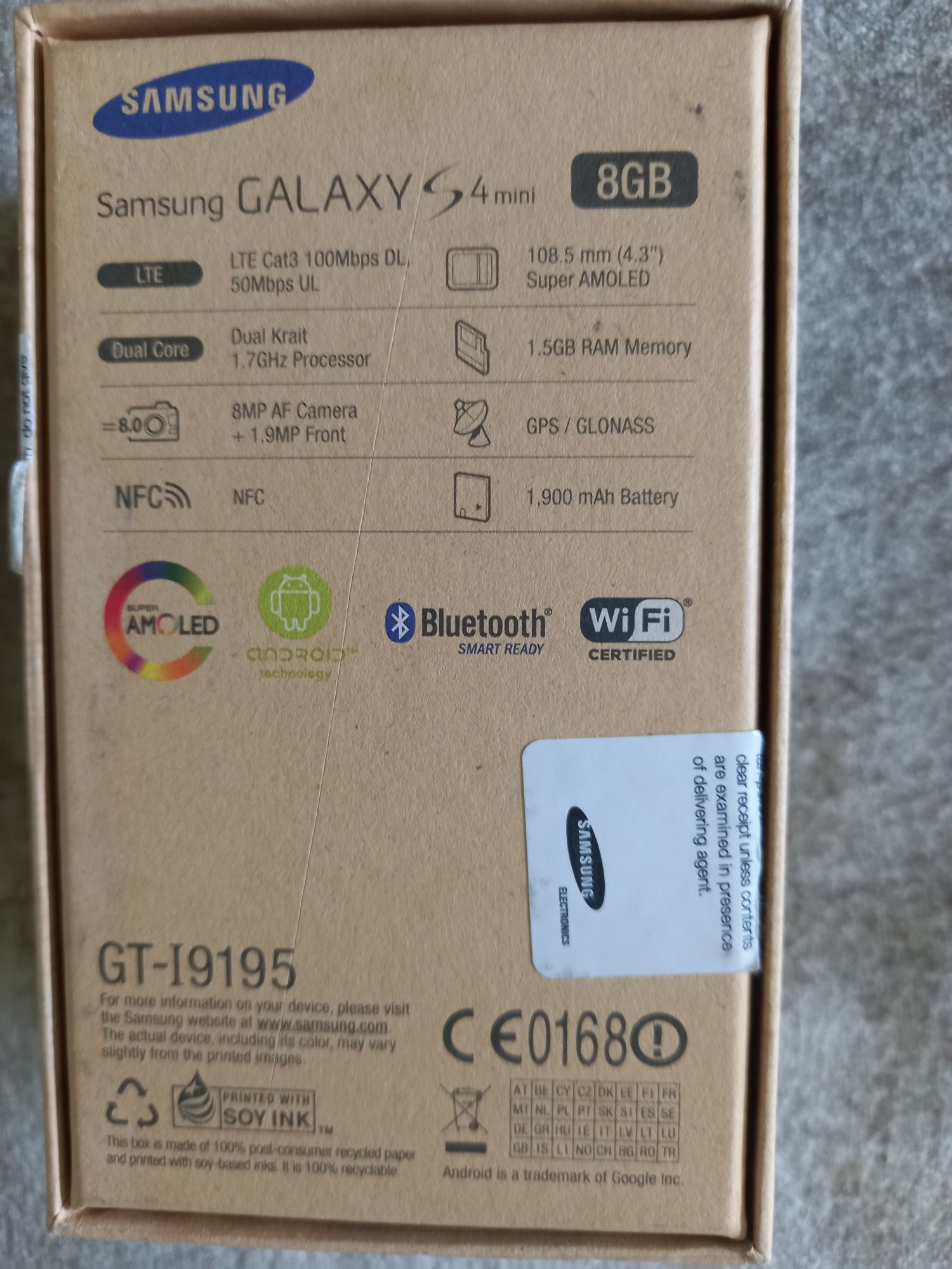 Samsung Galaxy S4 Mini (GT-I9195) +8GB