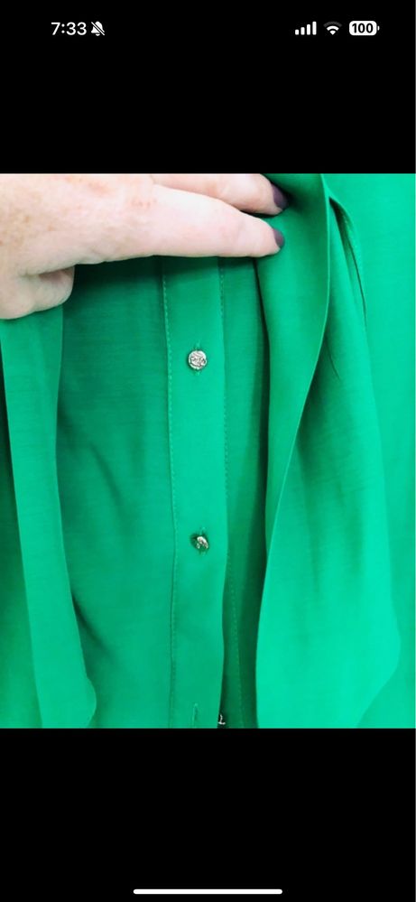 Camasa Zara niua verde smarald