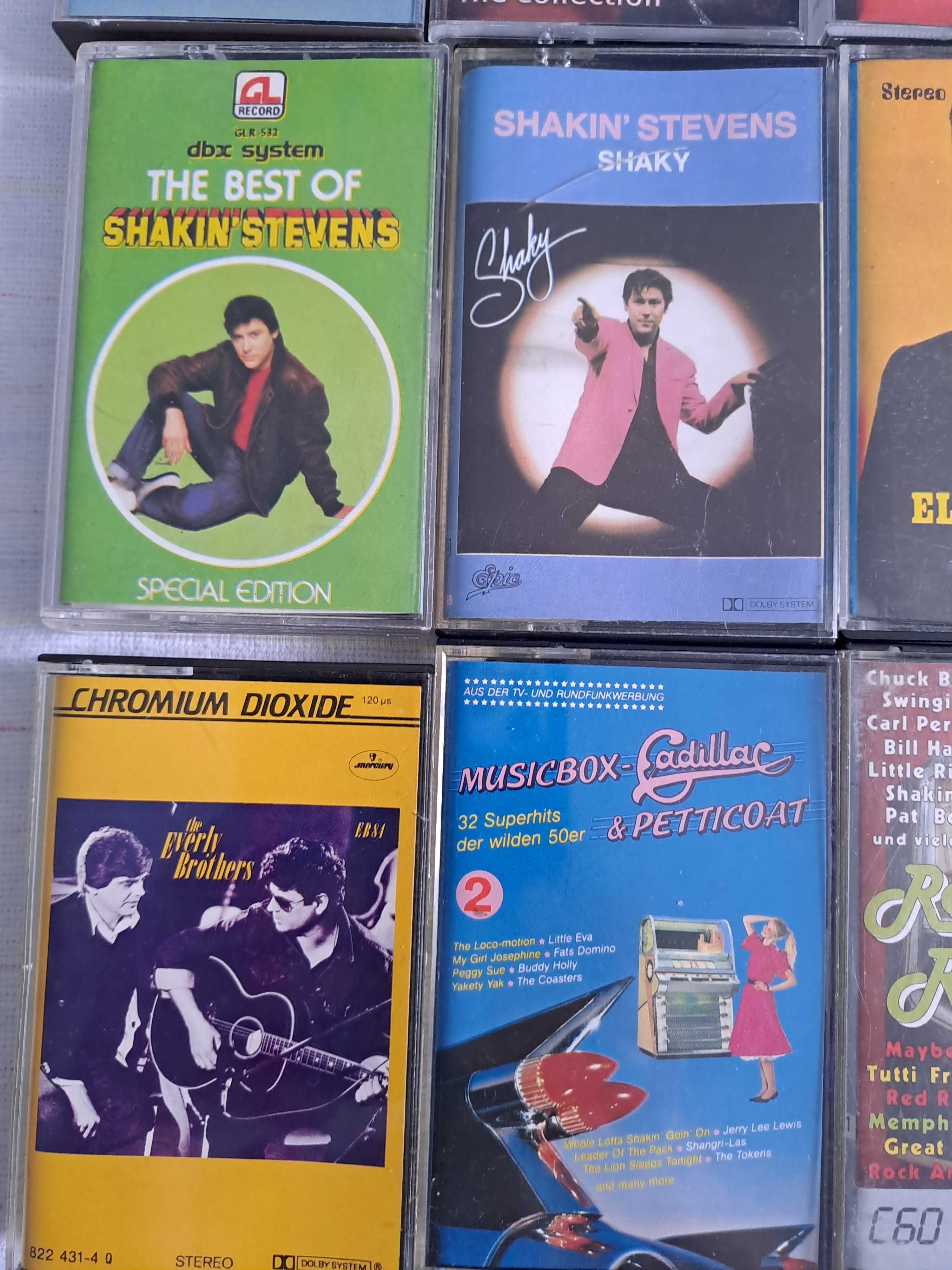 casete audio shakin stevens jerry lee lewis bee gees dean martin