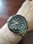 Ceas Seiko solar chronograph gold
