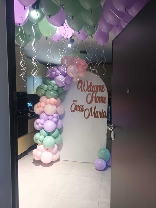 Arcada baloane aniversare/zi nastere/botez Aranjamente baloane party