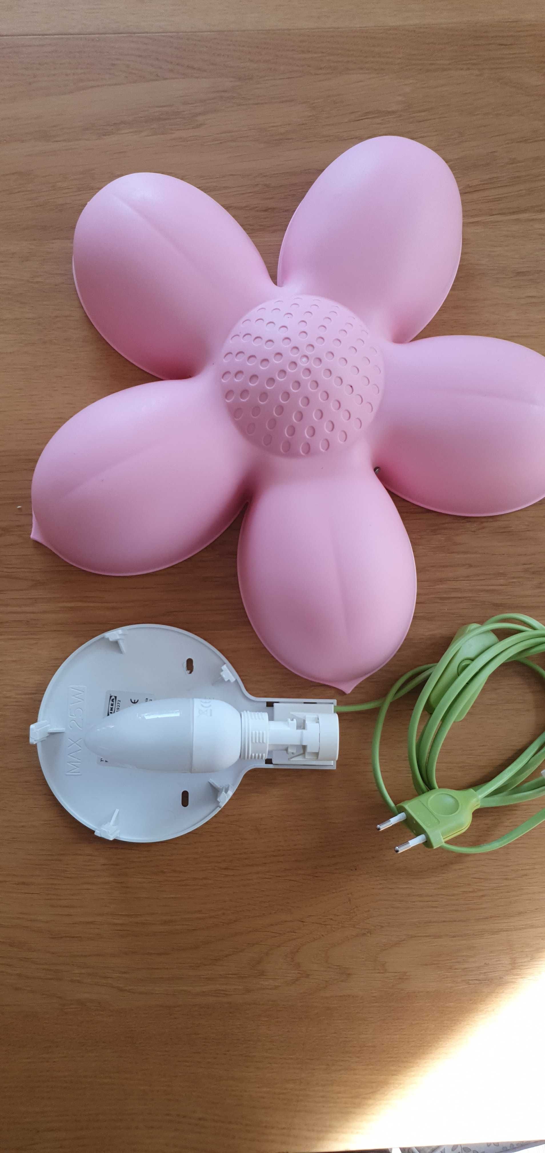 Ikea Smila Blomma Lampă de perete - copii floare roz TYP V0310