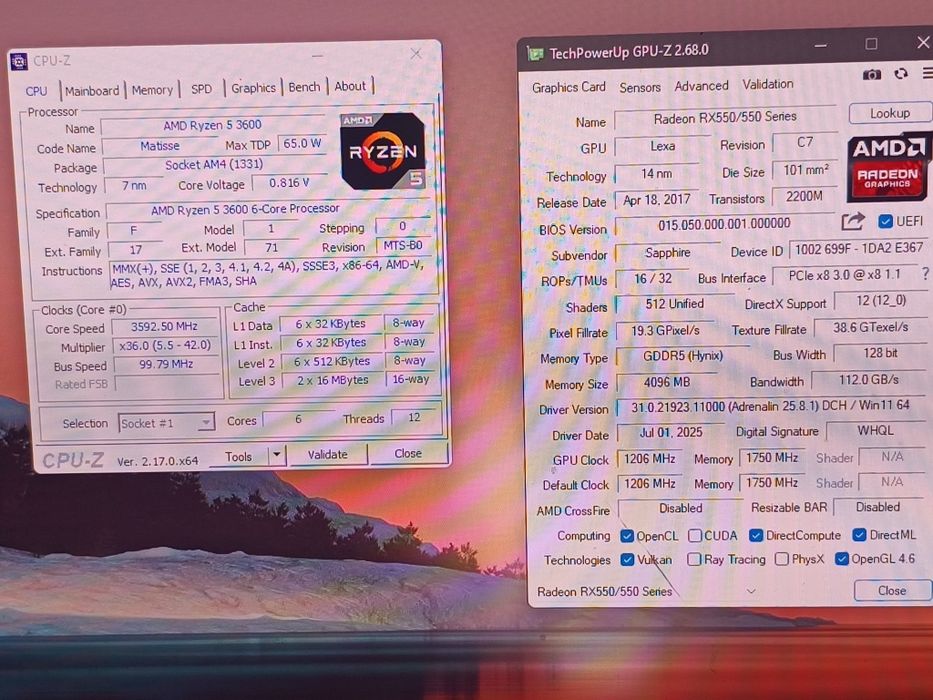 PC Gaming Ryzen 5 3600 | 16GB RAM | RX 550 4GB | SSD + HDD | RGB