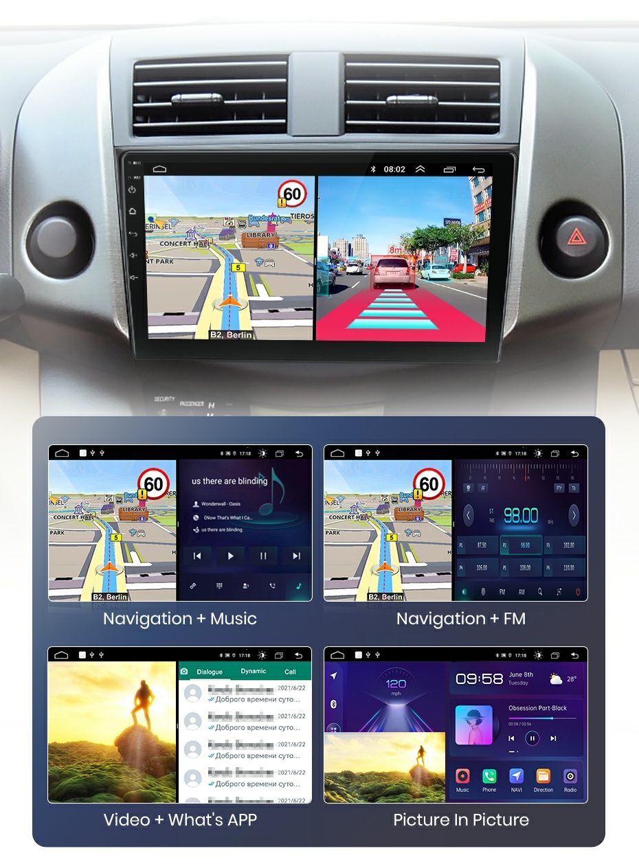 Navigatie Android dedicata pt. Toyota RAV 4 (2007-2011).