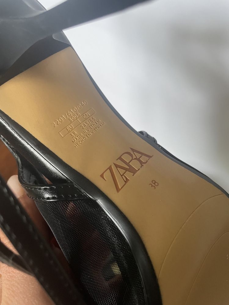 Токчета, сандали Зара/Zara черни 38