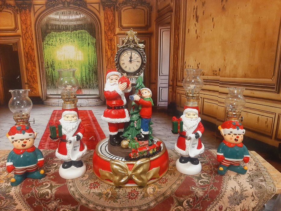 decoratiun craciun , ceas& lampi