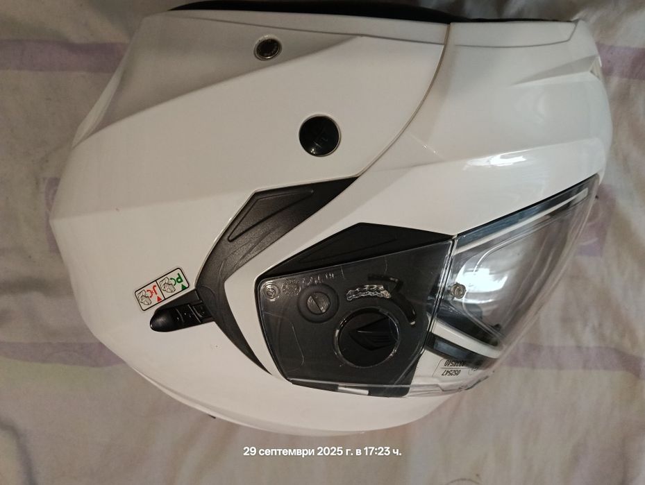 Модуларна  каска Caberg duke white metal размер L
