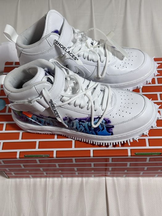 Nike Air force 1 mid off white grafitti