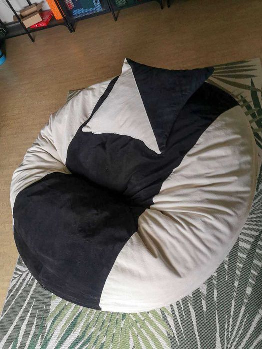 Bean Bag mare, material textil, cu bureti