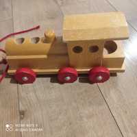 Дървена играчка -  влакче