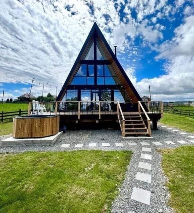 Cabane din lemn tip A,