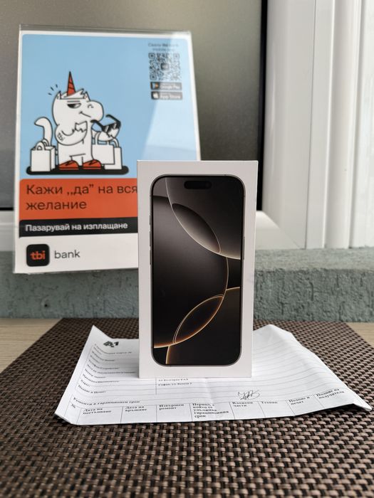 Нов*Iphone 16 Pro 128 Лизинг от 72лв/м айфон 16 про Natural