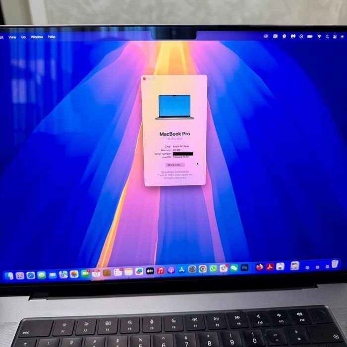 Macbook PRO 16 M1 Max - 32 GB Ram - 1 TB SSD