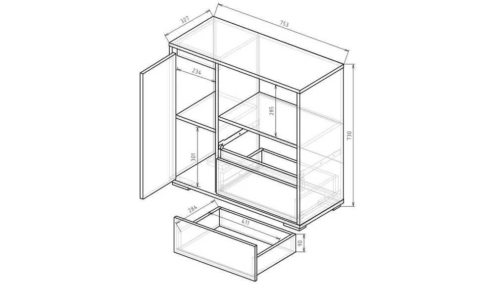 Комод-тумба с открытыми полками от YANA ECO MEBEL Бес.Доставка.