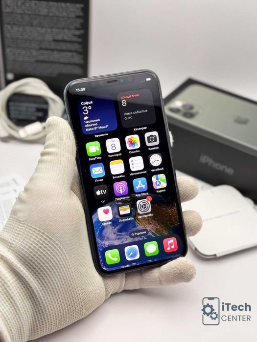 iPhone 11 Pro, Midnight Green, 100% батерия, КАТО НОВ, 1г. ГАРАНЦИЯ!