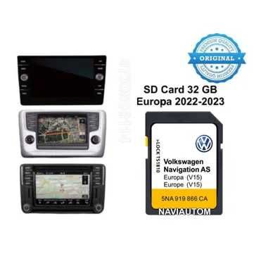 Card Original VW Discover MIB2 32GB harta 2024 Passat Tiguan