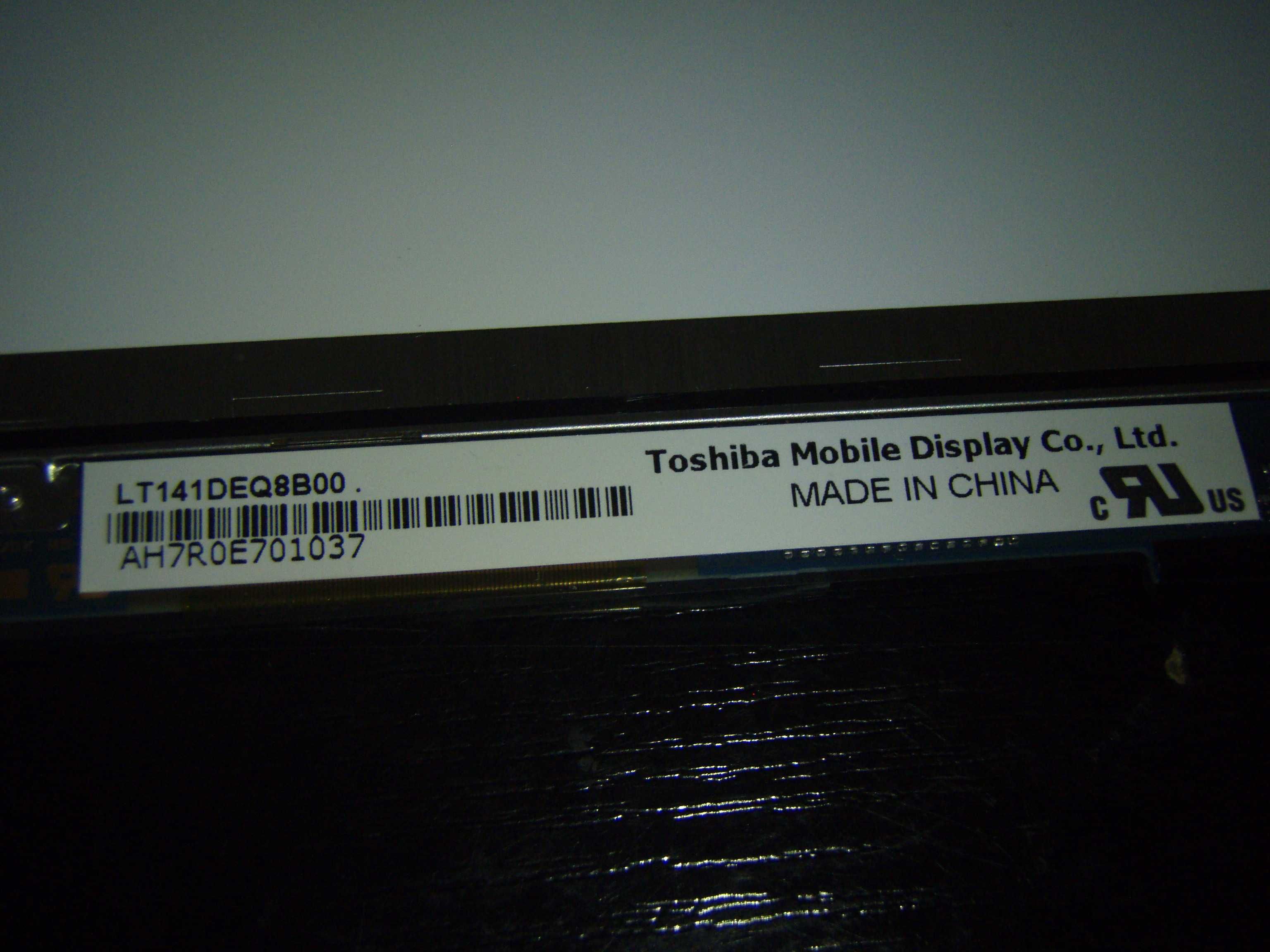 Display cu touchscreen Toshiba LT141DEQ8B00 pentru Lenovo T410s