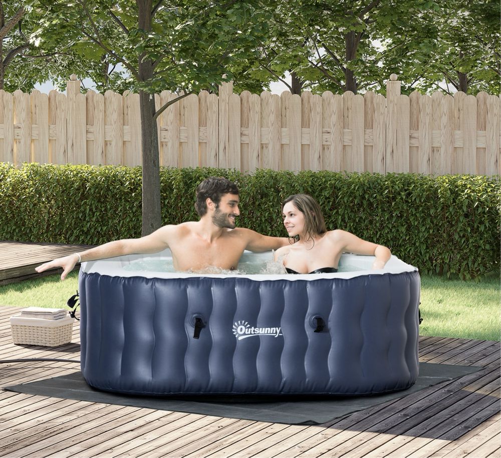 Cada jacuzzi, spa rotunda gonglabila cu 108 jeturi pentru 4-6 persoane