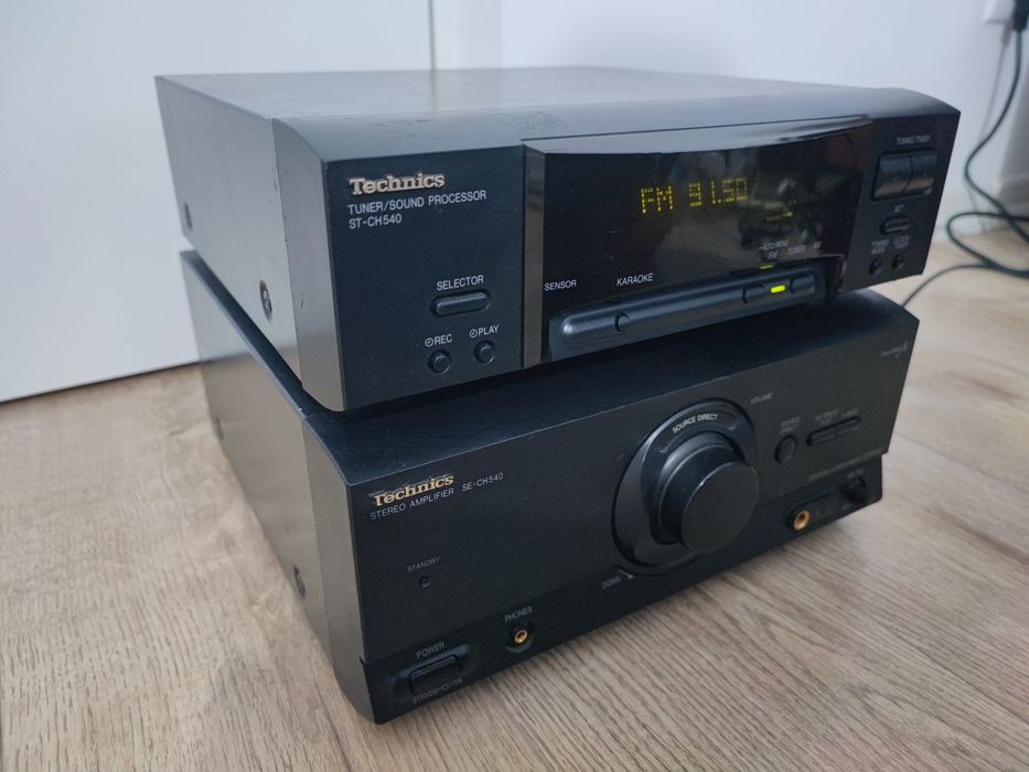 Mini sistem Technics amplificator SE CH 540 si tuner sound procesor