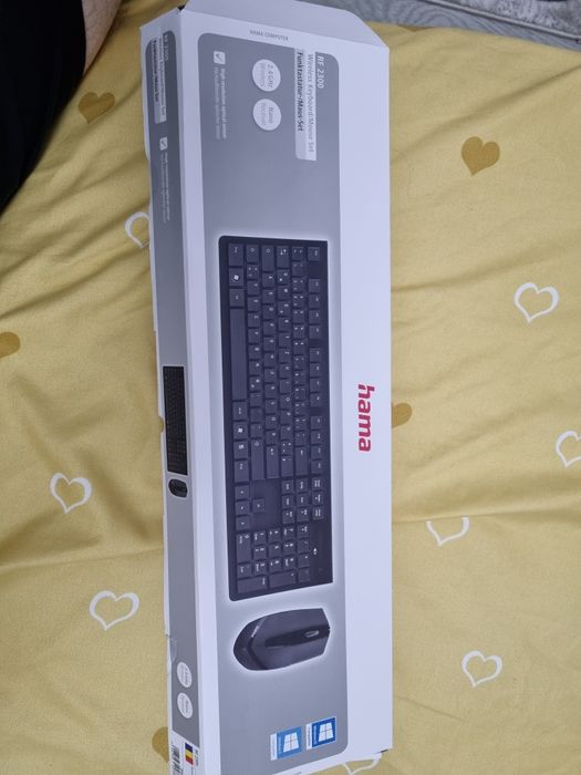 Kit Mouse + Tastatura Hama RF 2300, Wireless, Negru (Noi)